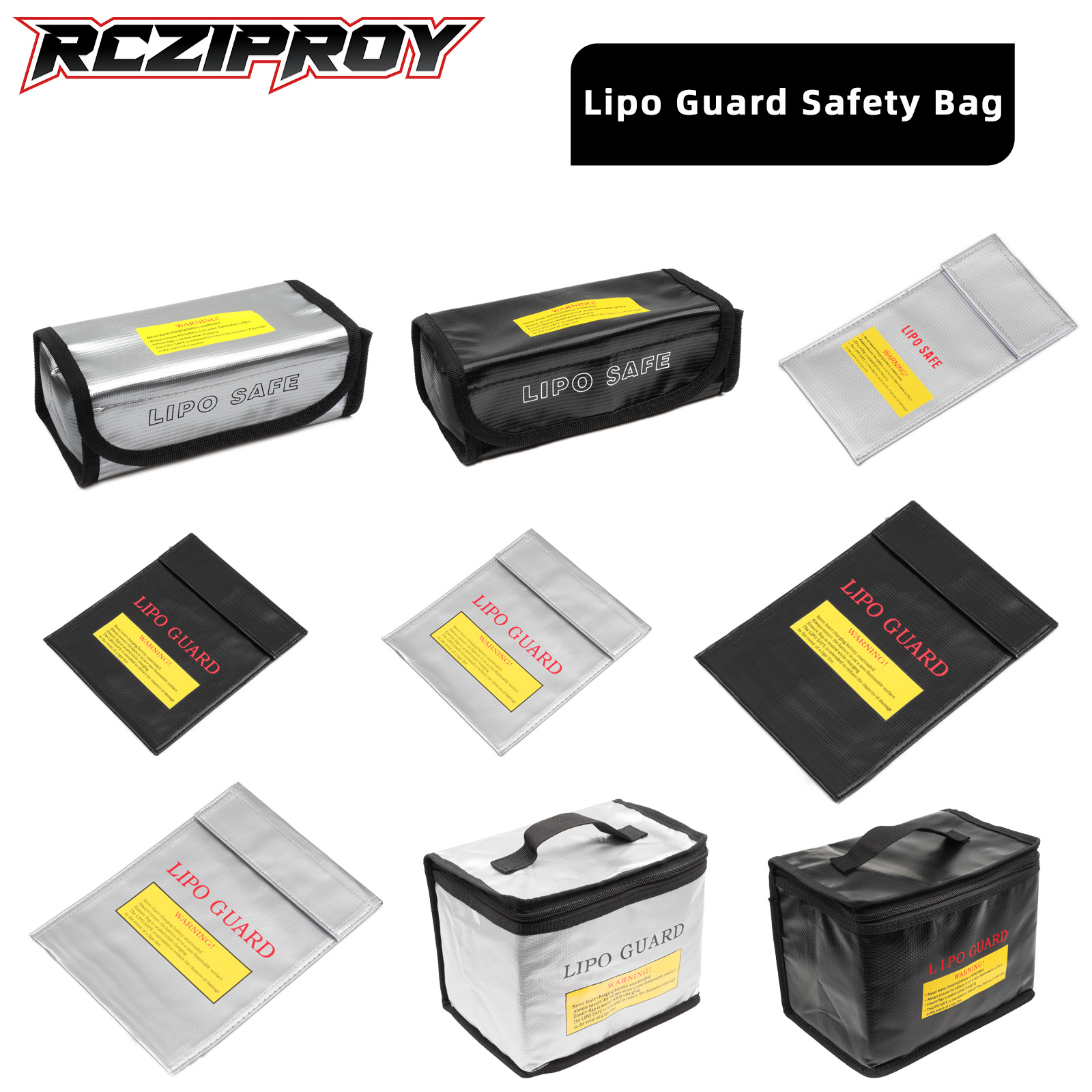 Drone Battery Bag - RCZIPROY Lipo Battery Safe Bag Fireproof