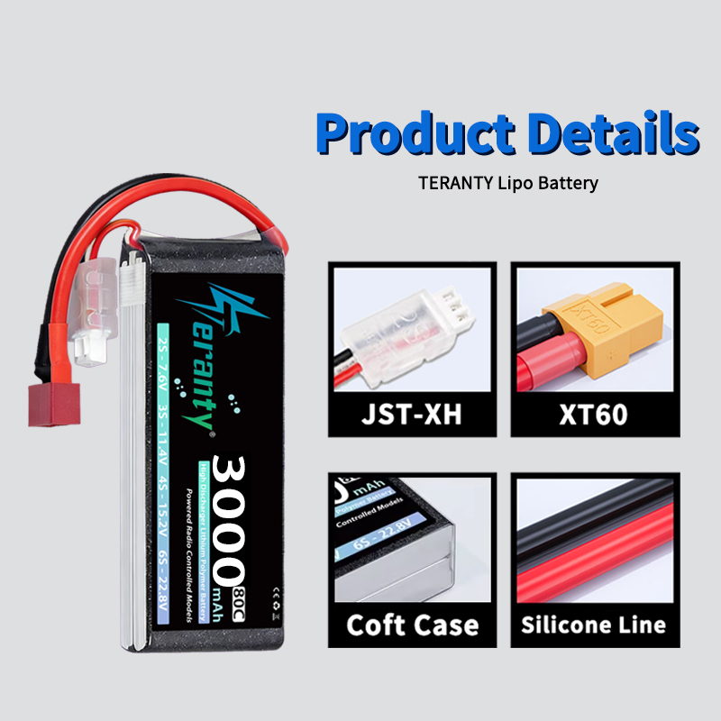 TERANTY 2S 3000mAh Lipo Batter - огляд і ціна Drone Battery 4S