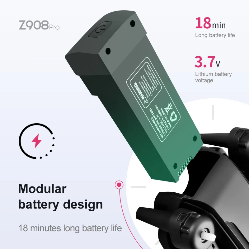 Z908 Pro Max Dron Battery 3.7V - огляд і ціна Drone Battery Lipo