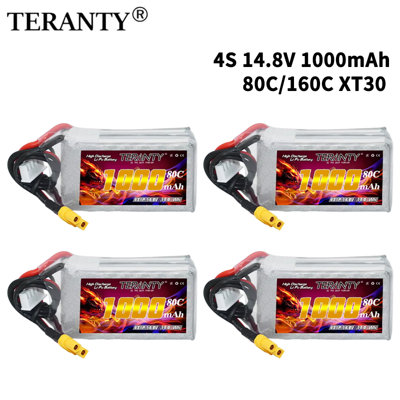 TERANTY 4S 1000mAh 14.8V 80C/1 - огляд і ціна Drone Battery Plate
