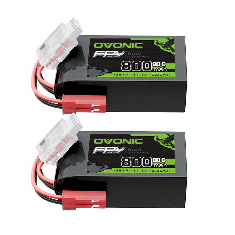 OVONIC 11.1V 80C 800mAh 3S LiP - огляд і ціна Drone Battery 3S