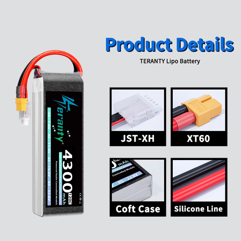 TERANTY 4S 4300mAh 14.8V 70C 1 - огляд і ціна Drone Battery 4S