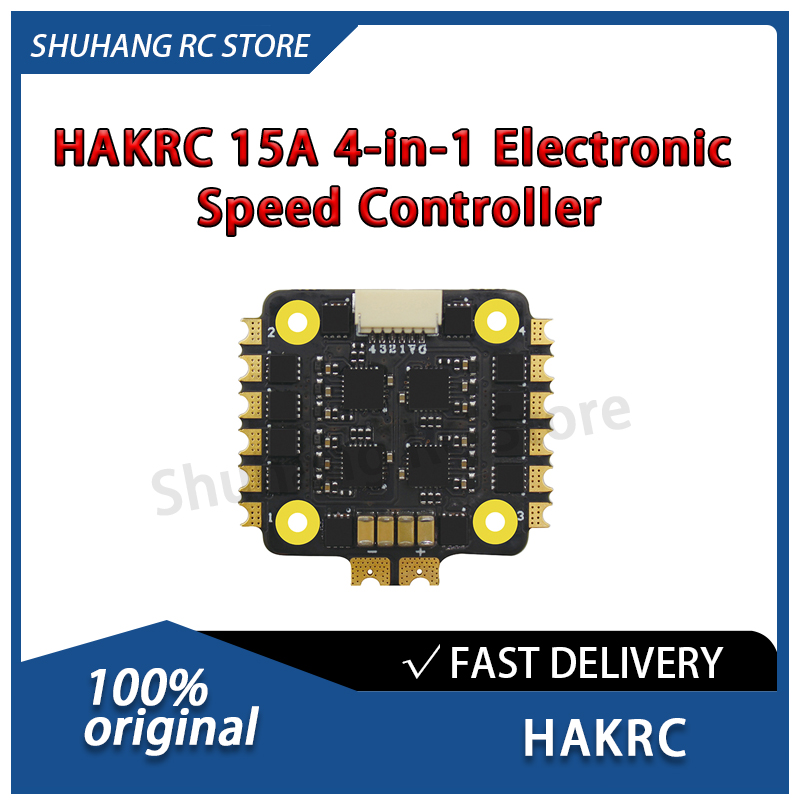 HAKRC 15A 4-in-1 ESC 2S-4S Lip - огляд і ціна Drone Battery 4S
