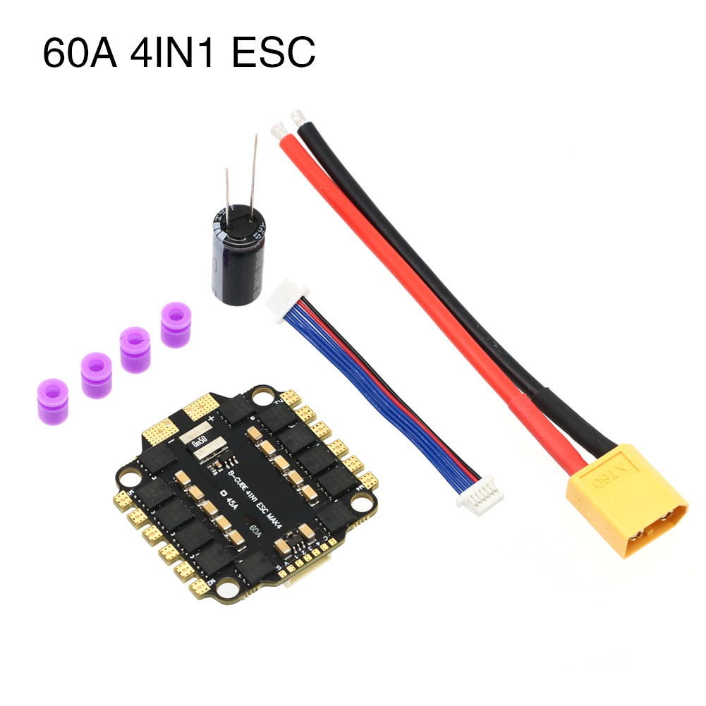 UAngel 4IN1 45A 60A ESC BLHELI - огляд і ціна Drone Battery 6S