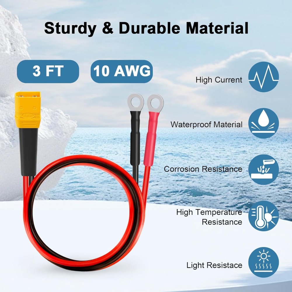 XT90 to O Ring Terminal Cable  - огляд і ціна Drone Battery Connector