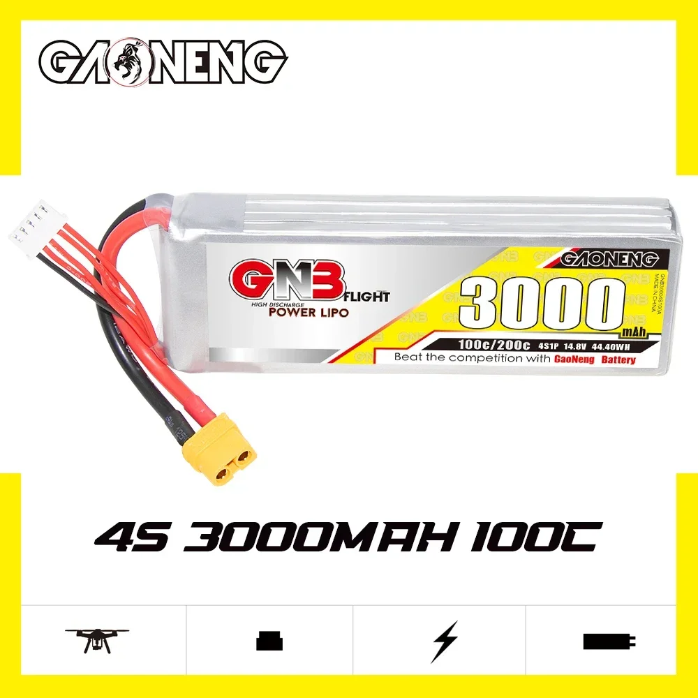 GAONENG GNB 3000mAh 4S 100C 20 - огляд і ціна Drone Battery 4S