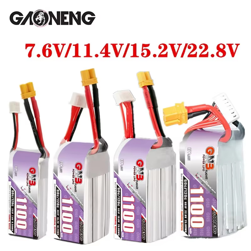 GNB 1100mAh 2S 3S 4S 6S 60C/12 - огляд і ціна Drone Battery 6S