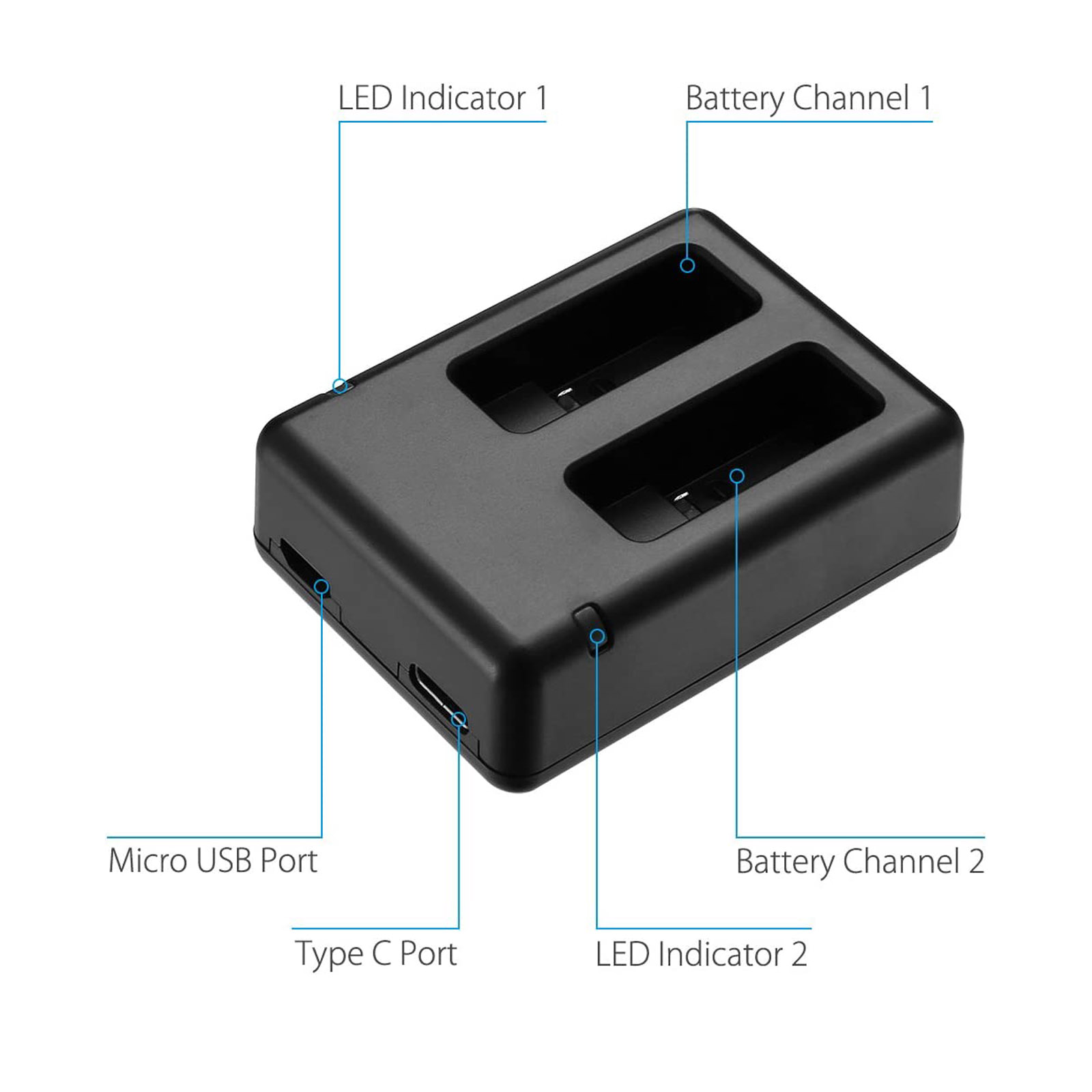 Suitable for GOPRO Hero 5 Char - огляд і ціна Drone Battery Charger