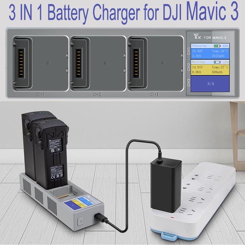 3 IN 1 Battery Charger for DJI - огляд і ціна Drone Battery Parallel Board