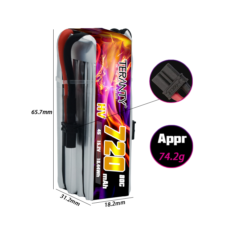 TERANTY 720mAh 4S 15.2V HV Lip - огляд і ціна Drone Battery Plate