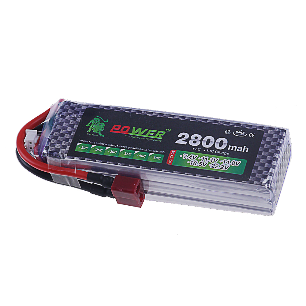 2800mAh 3S 11.1V 40C FPV Drone - огляд і ціна Drone Battery 3S
