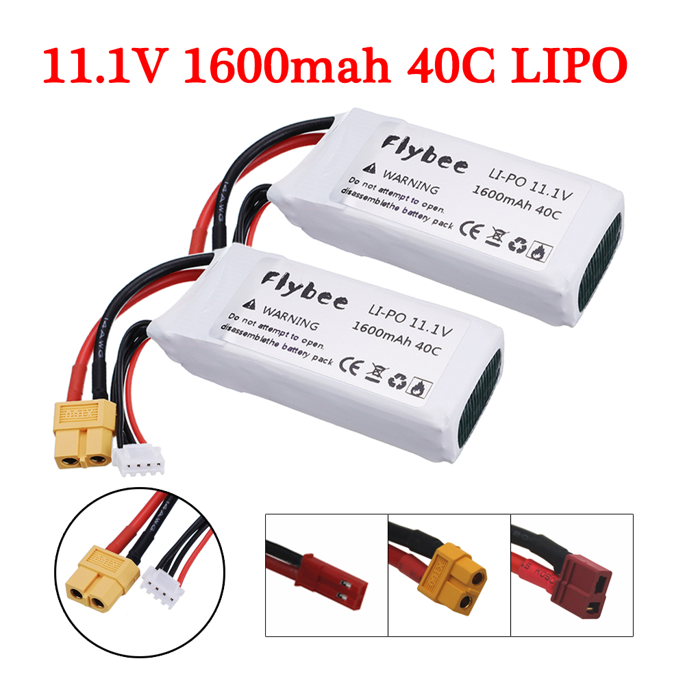 2pcs High Rate 40C 11.1V 1600m - огляд і ціна Drone Battery 3S