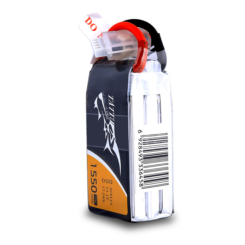 TATTU 3S 11.1V 1550mAh 75C LiP - огляд і ціна Drone Battery Li-Ion